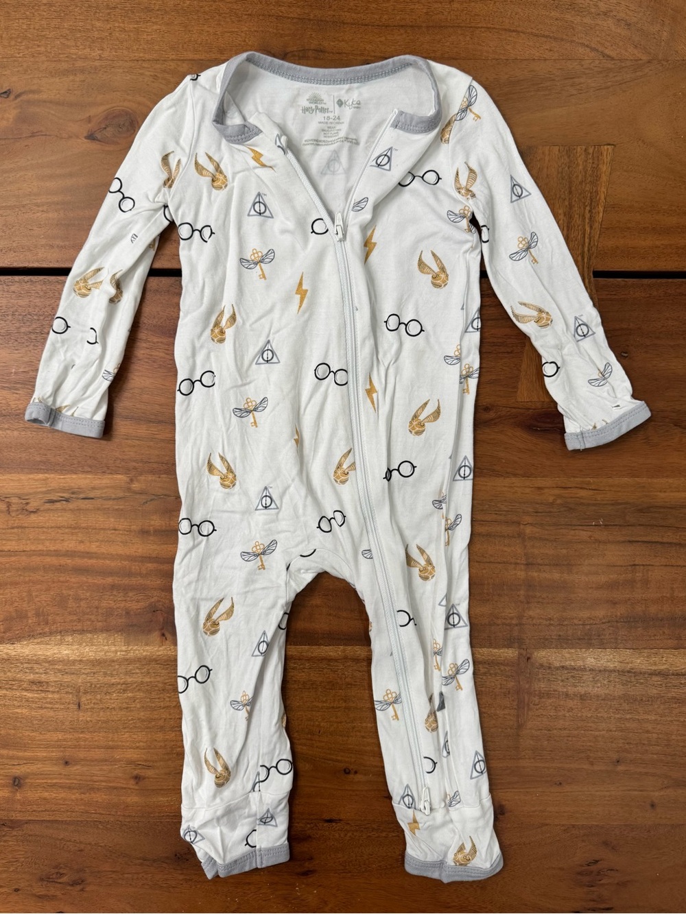 Kyte BABY Icon in White, 18-24 months Zippie One-Piece Pajamas